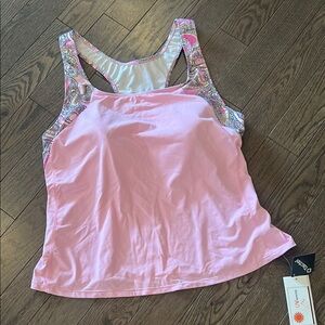 Private Island Women UV Protection Tankini Bathing Swimsuits Tank Bra Top Swim